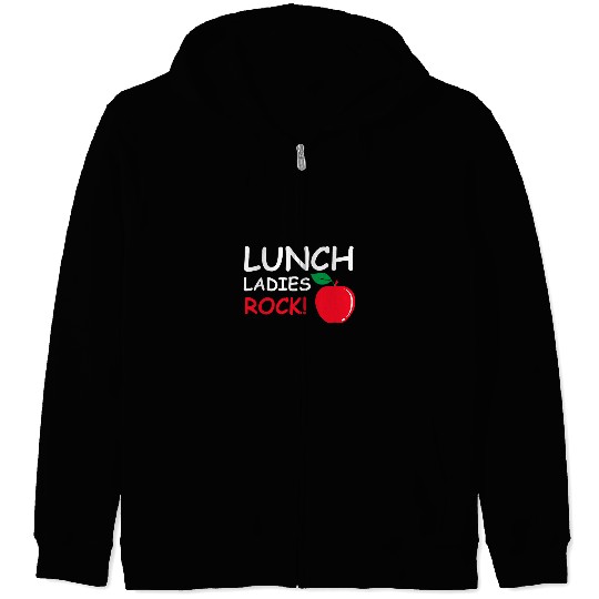 Apple Rock Server or Waitress Zip Hoodies