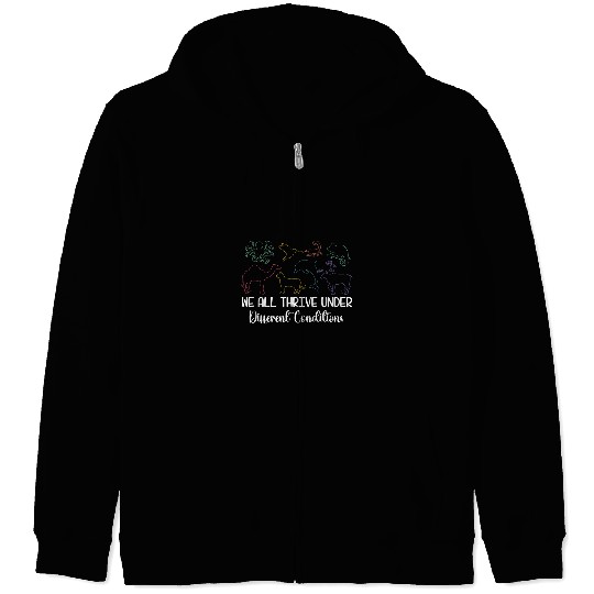 Funny Special Education Teacher SLP ASL Cute Neurodiversity Zip Hoodies