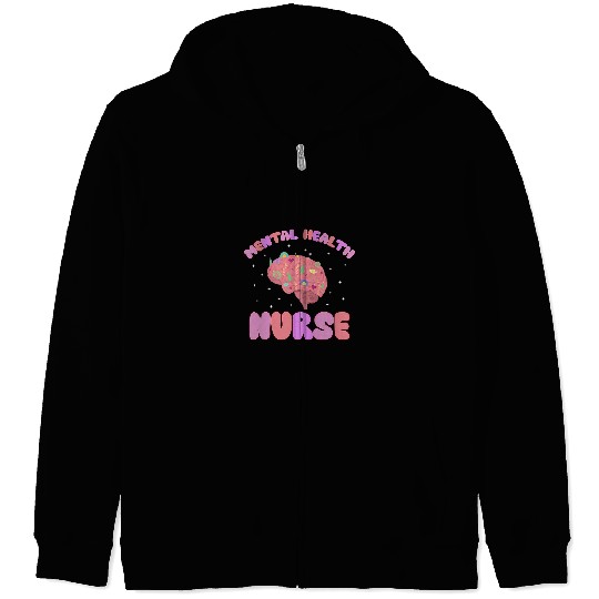 Mental Health nurses Groovy Mental Health Nursing Zip Hoodies
