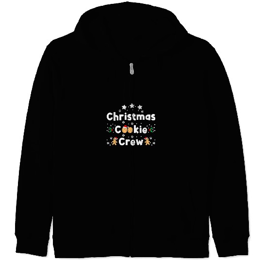 Christmas Cookie Crew xmass Bakery Worker Holiday Baker Fan 1 Zip Hoodies