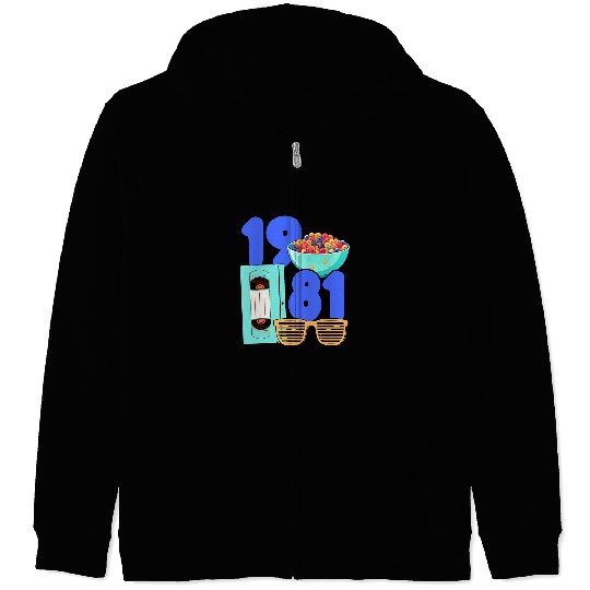 Grad Class 1981 Cinema Student 80s Movie Film School Reunion Zip Hoodies