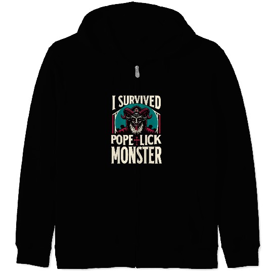 Pope Lick Monster Legendary Creature Cryptozoology Cryptid 17 Zip Hoodies