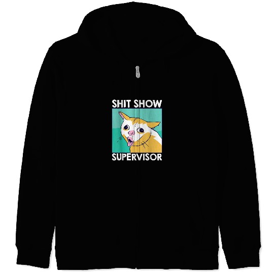 Employees Shit Show Supervisor Colleagues Coworker Zip Hoodies