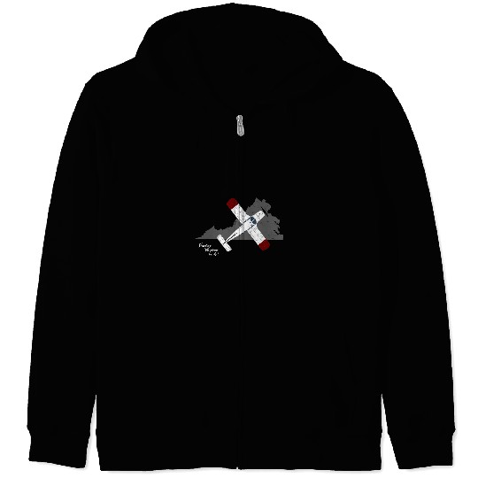 PA32 Cherokee Six over Virginia Pilot Design Zip Hoodies