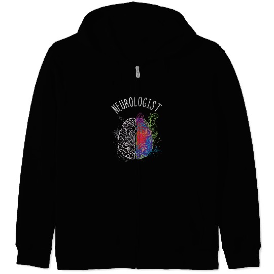 Neurologist Neuroscience Brain nurseslife Nursing Student Zip Hoodies