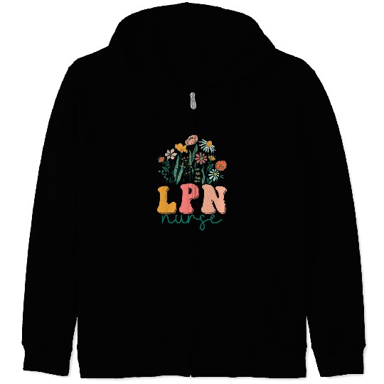Groovy Wildflower Licensed Practical nurses Tees Zip Hoodies