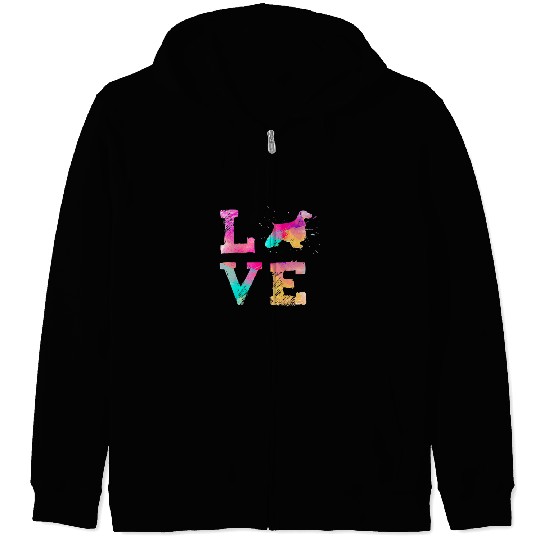 Dog Cocker Spaniel Watercolor Paint English Cocker Spaniel Mom Dog Pocket Zip Hoodies