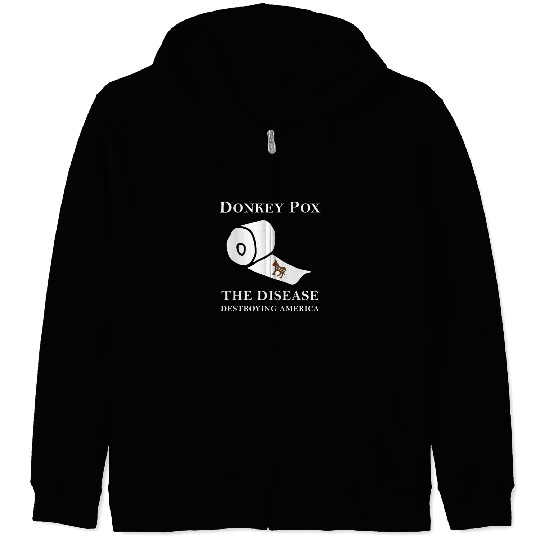 DONKEY POX THE DISEASE DESTROYING AMERICA DONKEYPOX vintages 21 Zip Hoodies