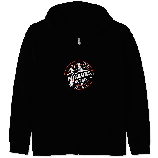Funny nurses Halloween Theres Some Horrors In This Hospital Zip Hoodies
