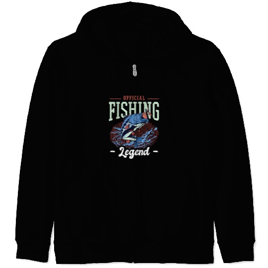 Fishing Legend 1 Fisher Zip Hoodies