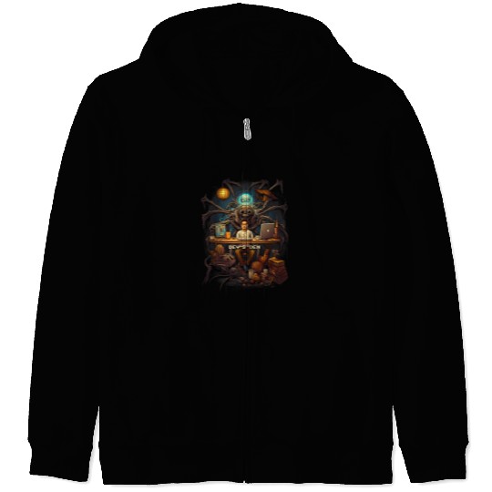Devs Den Programmers Paradise Master Coding Programmer Zip Hoodies