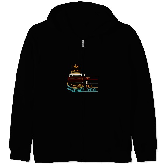 Fun Book Reading Bookmarks Joke Reader Librarian Fan Zip Hoodies