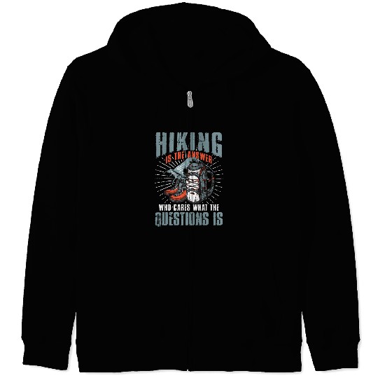 Hiking Hiker Outdoor Hiker Backpack Question Answer Solution 229 Hike Zip Hoodies
