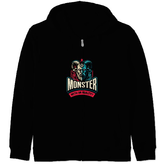 Pope Lick Monster Legendary Creature Cryptozoology Cryptid 12 Zip Hoodies
