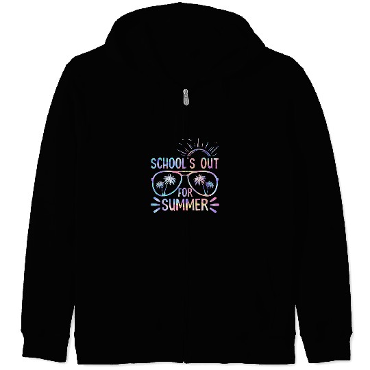 Last Day Of School Schools Out For Summer Teacher Student Zip Hoodies