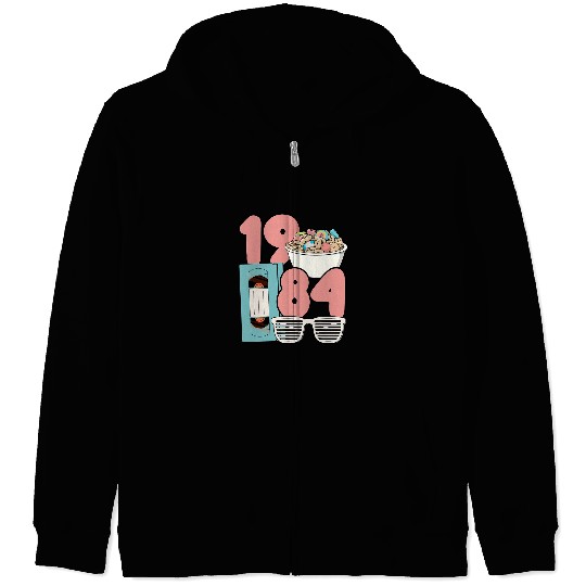 Grad Class 1984 Cinema Student 80s Movie Film School Reunion Zip Hoodies