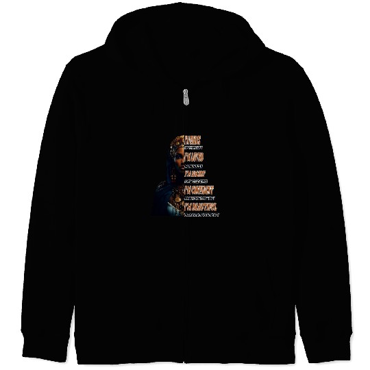 Black women affirmation black history month motivational Zip Hoodies