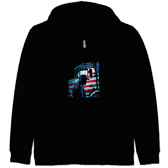 Funny trucker American Big Rigs Diesel Truck Driver 2 Zip Hoodies