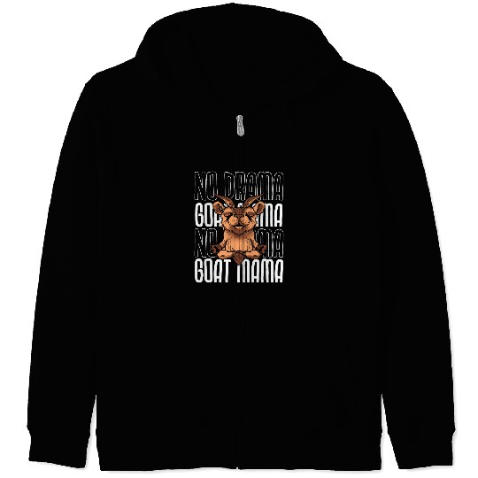 Goats Lover No Drama Goats Mama Goats Lady Goats Whisperer Animal Zip Hoodies