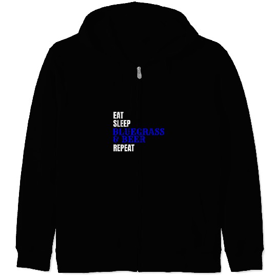 Funny Banjo Beer Lover Country Music Bluegrass Festival Banjo Player Zip Hoodies