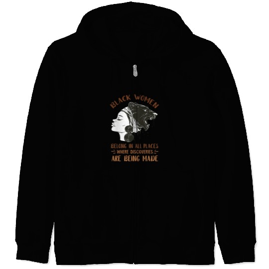 Black Queen Black Women Discoveries Juneteenth Melanin Zip Hoodies