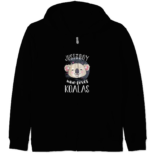 Funny Bear Cute Koala Lover Graphic for Boys Men Kids Koala Cute Bears Zip Hoodies