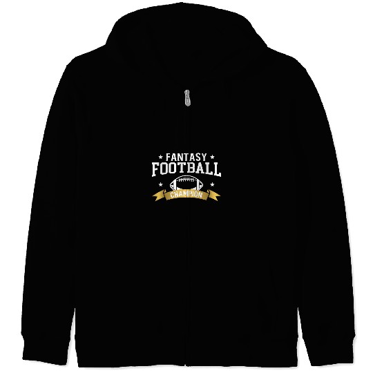 Sport American Football Fantasy Football Champion Fantasy Fantasy Football Draft Zip Hoodies