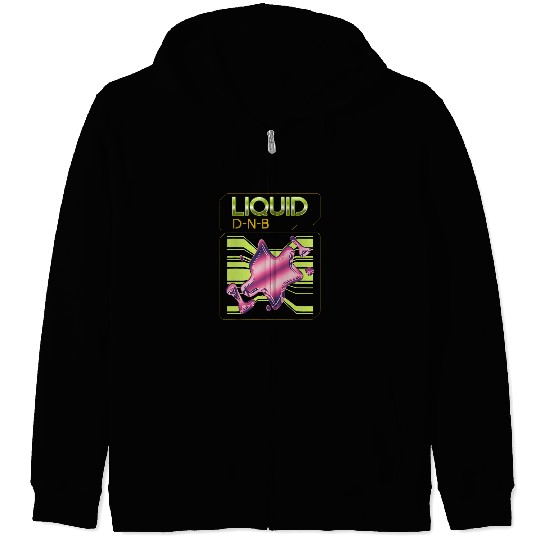Funny Drummer Tambor Y Bajo Liquido DnB Dj Drum n Bass Liquid Funk 3 Zip Hoodies