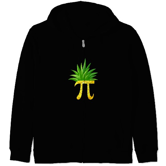 Funny Pi Sign pineapples Trendy Math Geek Math Teacher Zip Hoodies