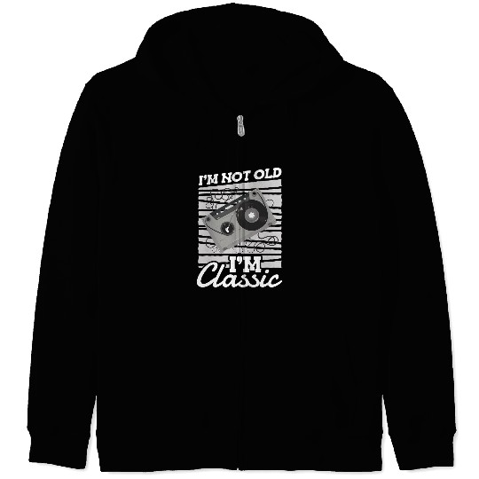 Im Not Old Im Classic Cassette Tape Recorder Throwback Zip Hoodies