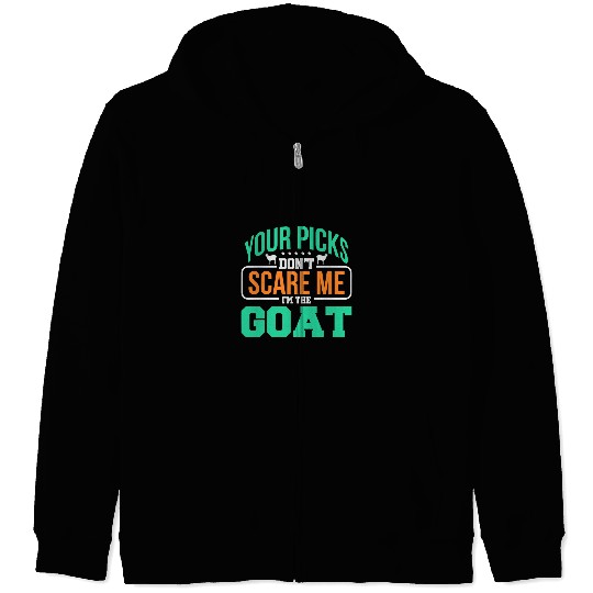 Sport American Football Funny Goats Fantasy Football 2Funny Saying Im The Goats Zip Hoodies