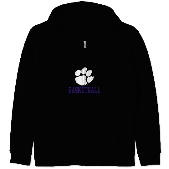Sport Basketball Clemson Tigers Basketball Icon Orange Officially Licensed Zip Hoodies