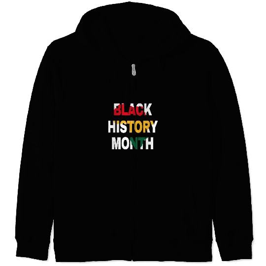 Black History Month African American Black Pride 2 Zip Hoodies