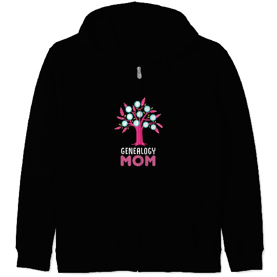 Funny Genealogy Mom Mother History Tree Research Genetic Zip Hoodies