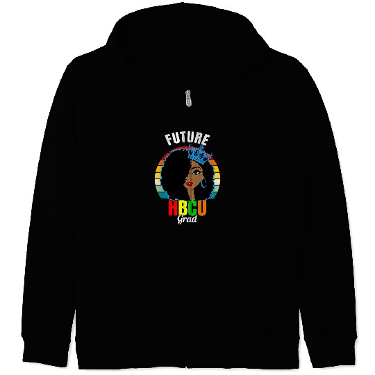 Future HBCU Grad Girl Graduation Historically Black College 4 Zip Hoodies
