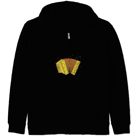 Funny Accordion Air Accordion Musicians Orchestra Classic Music Accordionist 2 Zip Hoodies