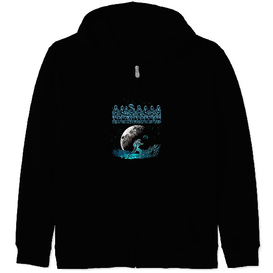Sport American Football Astronauts Trippy T Astronaut T Alien T Football psychedelics Graphic Zip Hoodies