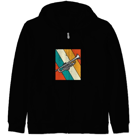 Funny Trumpet Trumpeter Instrument Trumpet 5 Zip Hoodies