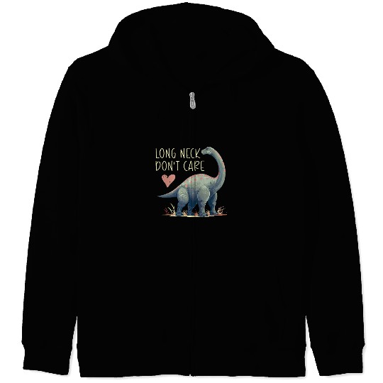 Brontosaurus Dinosaur Museum Long Neck Paleontologist Dino 6 Zip Hoodies