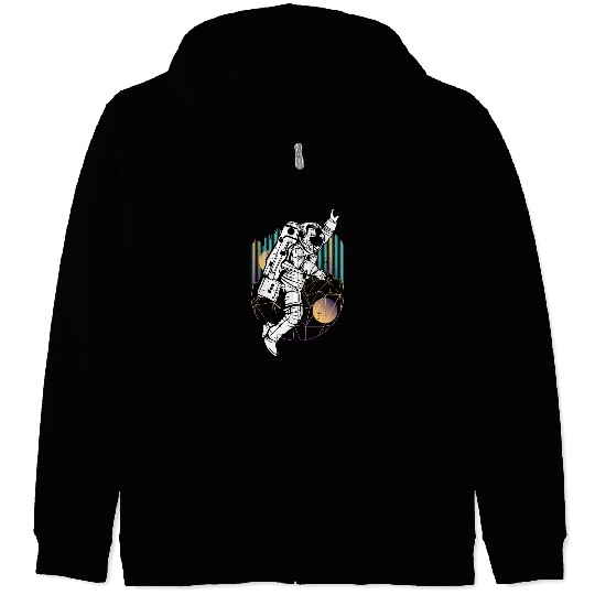 Sport Basketball SpaceMan Astronauts Playing Basketball Science Lover Gifts Zip Hoodies