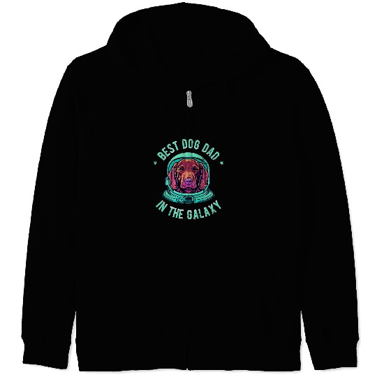 Dog Vizsla The bests Vizsla dog Dad in the galaxy Vizsla 5 9 Zip Hoodies