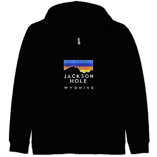 Climbing Climber Jackson Hole Retro Mountain vintages Climbing Mountain Climb Zip Hoodies