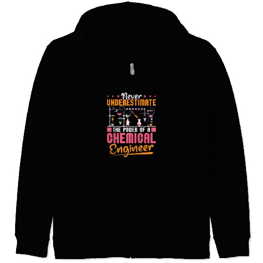 chemicals Engineer Funny Engineering Physics Chemistry 24 Zip Hoodies