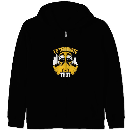 Bed Bug Pest Control Exterminator Pest Controller Zip Hoodies
