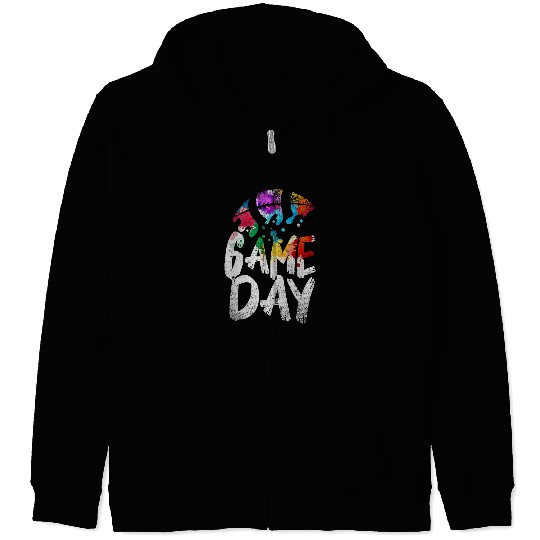 Sport American Football Game Day Football Fan Football Player American Football Zip Hoodies