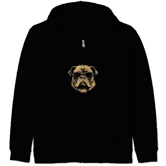 English Bulldog Pet Funny Bulldog cool Graffiti Urban art street 0 Zip Hoodies