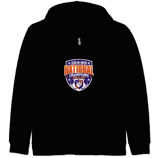 Sport Soccer Clemson Tigers National Champs Mens Soccer Zip Hoodies