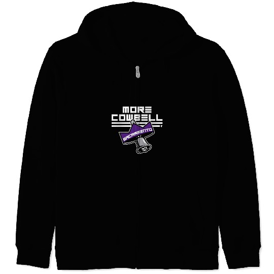 Sport Basketball More Cowbell Sacramento Zip Hoodies
