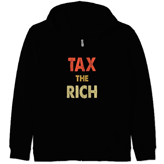 Tax The Rich vintages Retro Cancel Student Debt AOC 11 Zip Hoodies