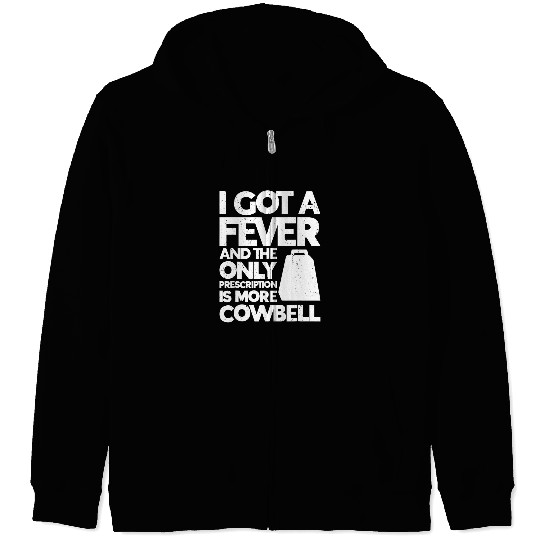 Funny Drummer Bell More Cowbell Vintage Funny Drummer Cowbell Funny 2 Zip Hoodies